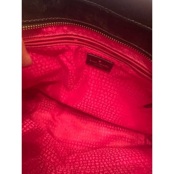 Kate Spade New‎ York Black Leather Tote Bag Handbag Purse Womens - Picture 2 of 6